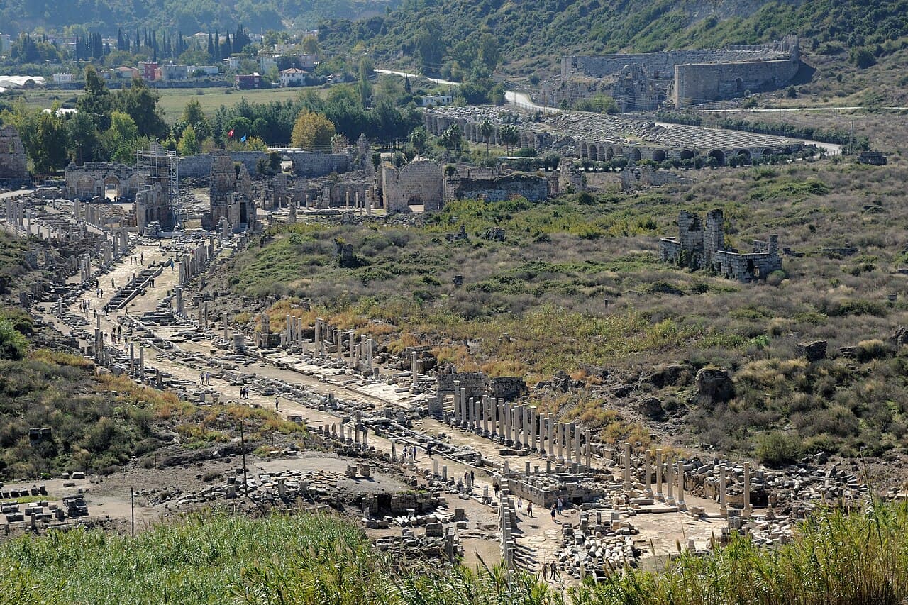 Ancient city of Perge — Roman ruins near Antalya