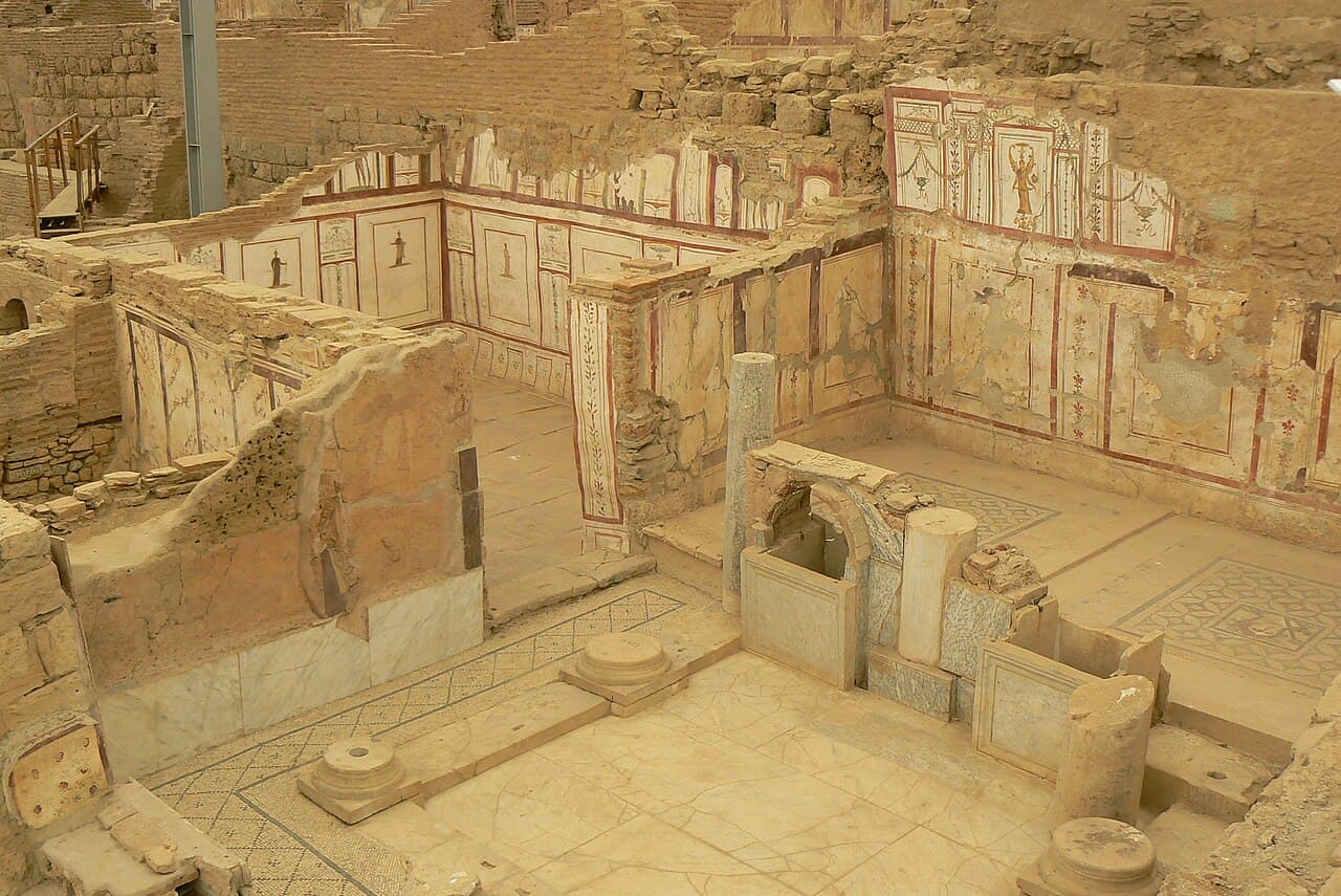 Roman Terrace Houses with mosaics inside Ephesus