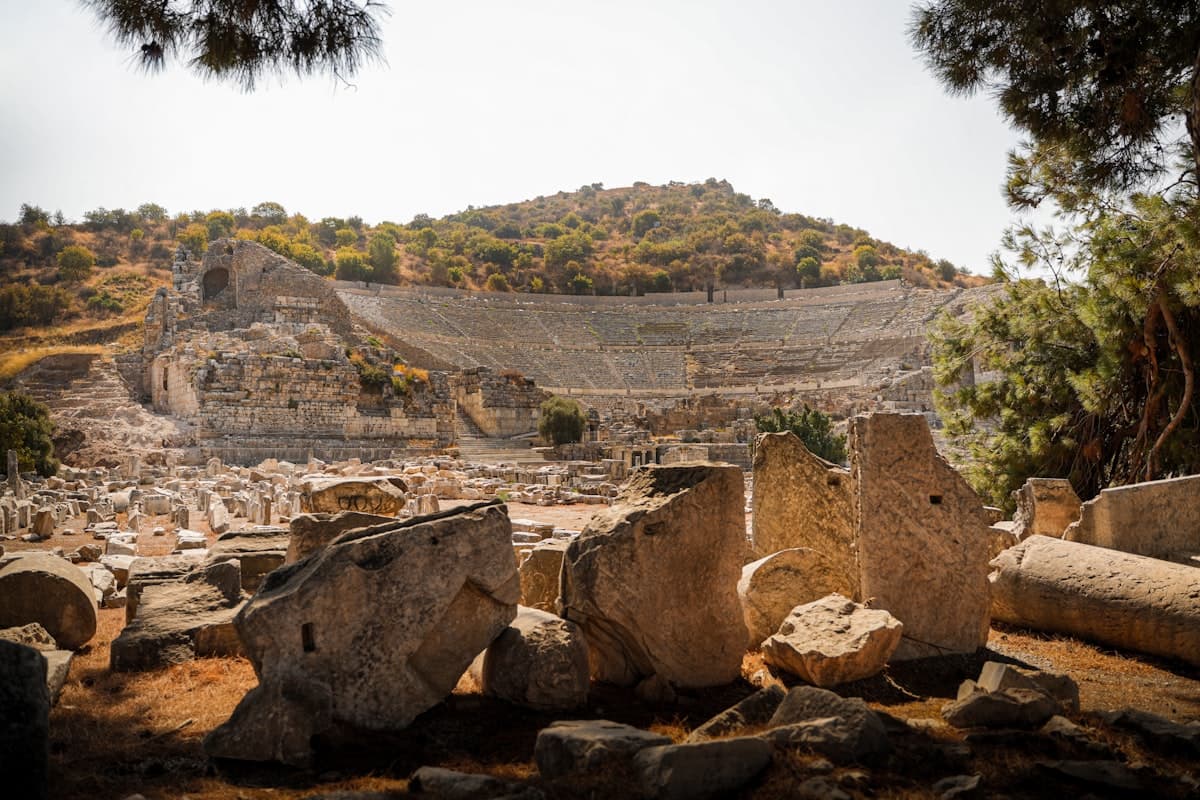 The Grand Theatre of Ephesus, once seating 25,000 spectators